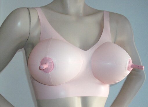 Pink Inflatable Bra